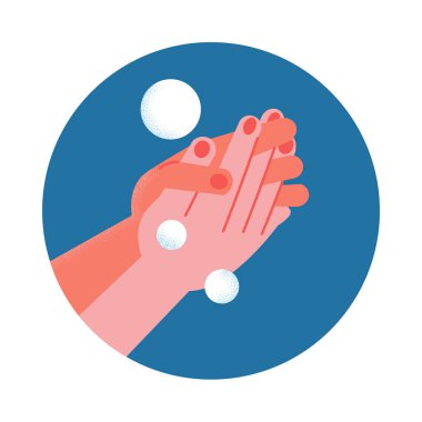 Salgın sırasında koronavirüsten korunmak için ellerini sabunla yıka.