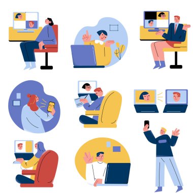 İnsanlar koronavirüs salgını sırasında iş ve eğlence için internette buluşuyorlar.