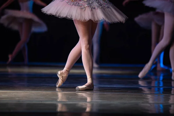 Nussknacker Ballett Nahaufnahme Von Tanzenden Ballerinen — Stockfoto