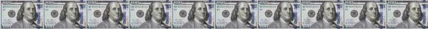 100 Dolarlık Banknotta Klonlanmış Benjamin Franklin Portresi — Stok fotoğraf