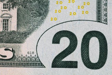 20 dolarlık banknotun arkası.