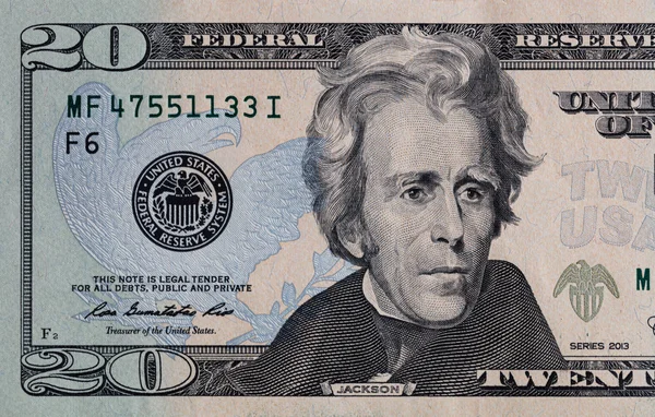 Closeup Front Side Dollar Banknote — Stock Photo, Image