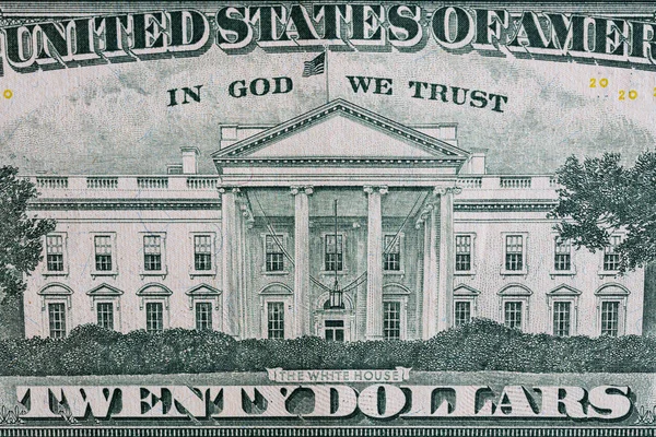 Närbild Baksidan Dollarssedeln — Stockfoto