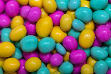 Renkli şekerlerin arkaplanının kapanışı