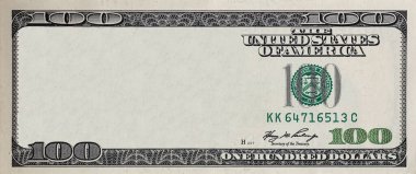 Orta alanı boş 100 dolarlık sınır.