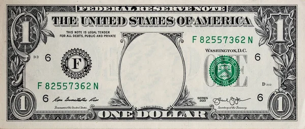 Dollar Border Empty Middle Area — Stock Photo, Image