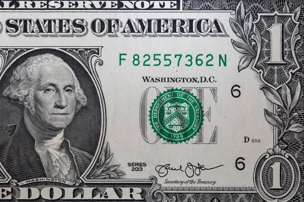 Dolarlık Banknotun Tarafı Kapanıyor — Stok fotoğraf