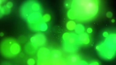 Modern Bokeh soyut hareket grafik parlaklık elementleri. Döngülü animasyon görüntüleri. Soyut Ultra HD 3840x2160 model ve yeşil eğim bulanık. Sıvı içinde dönüyor