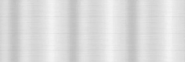 Brushed Metal Texture White Background Large Banner — Stock Photo, Image