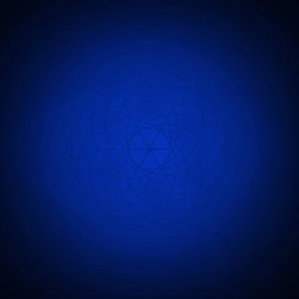 Geometria Sagrada Abstrato Fundo Azul Escuro Elemento Design Retro — Fotografia de Stock