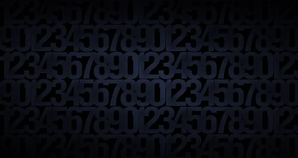 Abstract dark background with the image of numbers — Stock Photo, Image