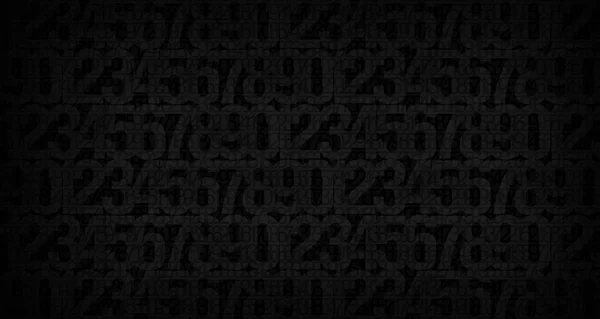 Abstrakt mörk bakgrund med bilden av siffror — Stockfoto