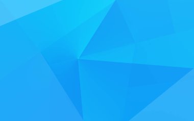 Soyut mavi poligonal arka plan boş zemin ile içerik için yer