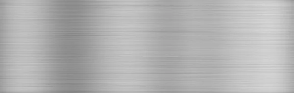 Brushed Metal Texture Neutral Background Large Banner — Stock Photo, Image