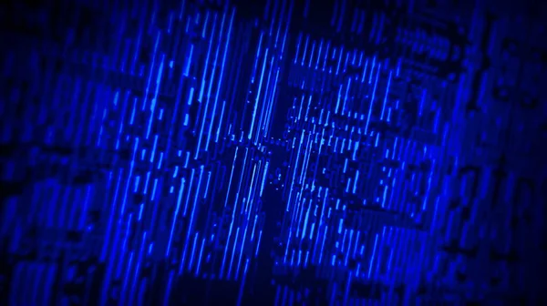 Abstrato azul computador relacionado com fundo — Fotografia de Stock
