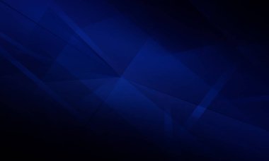 Soyut geometrik öğeleri ile koyu mavi arka plan. Raster illüstrasyon.