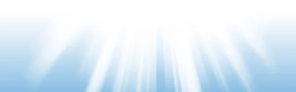 Wide Blue Banner Bright Rays Light Top Illustration — Stock Photo, Image