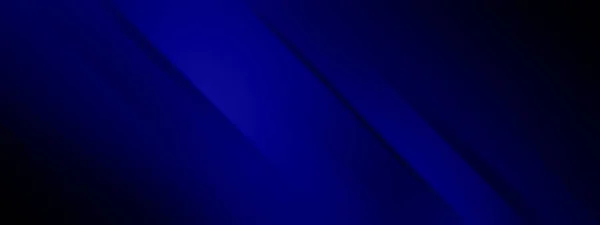 Fundo Azul Escuro Para Banner Largo Modelo Design Ilustração Digital — Fotografia de Stock