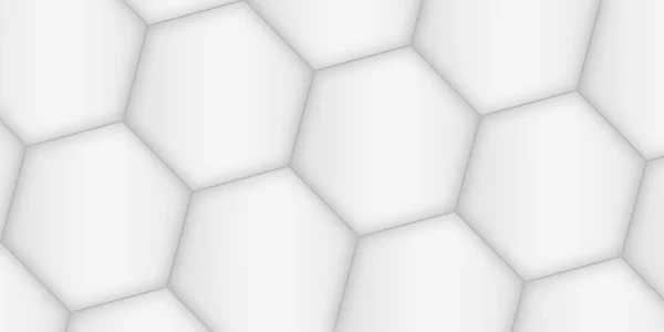 Lichtneutrale Abstrakte Hintergrundillustration Mit Geometrischer Sechseckiger Grauer Textur — Stockfoto