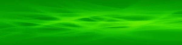 Abstract wide green banner - dark background with graphic elements and gradients, illustration.
