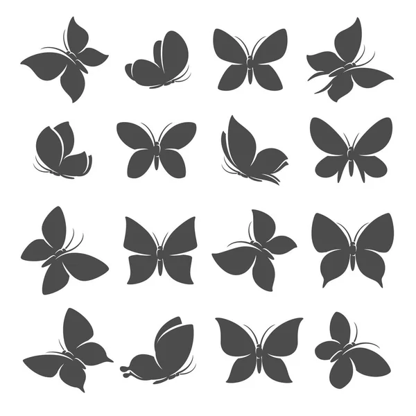 Schmetterlinge setzen ein. Vektor — Stockvektor