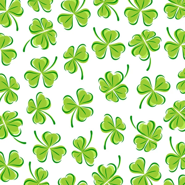 Leaf Clover Achtergrond Vector — Stockvector