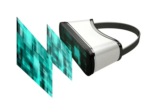 Okulary wirtualnej rzeczywistości, renderowania 3d — Zdjęcie stockowe