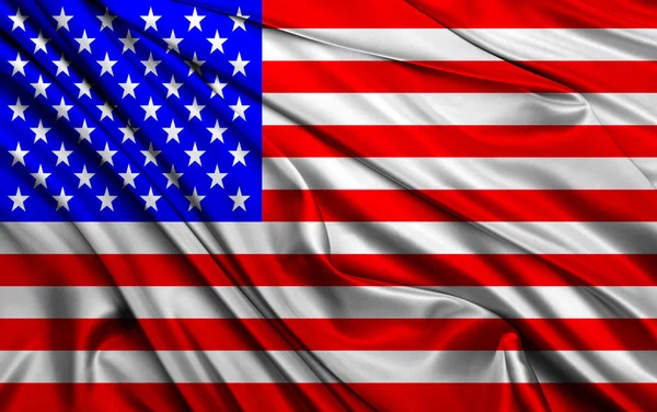 Amerikan halkının vatanseverliğinin sembolü olan ABD bayrağı desen üzerine boyandı.. — Stok fotoğraf