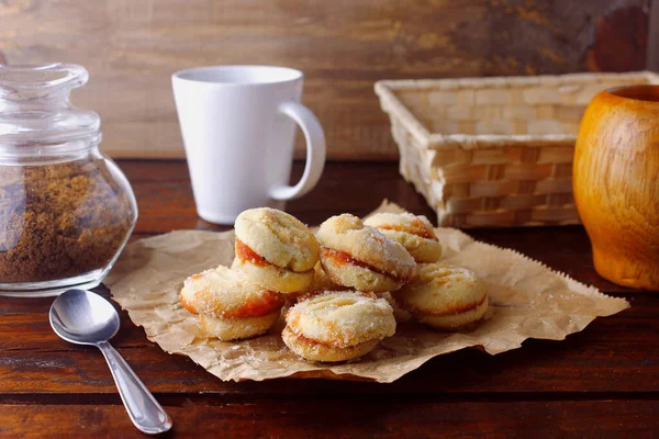 Galletas Con Mantequilla Unidas Por Una Gelatina Guayaba Tradicional Brasil — Foto de Stock