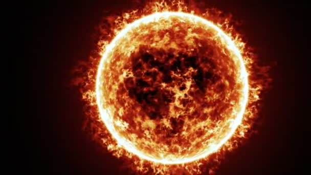 Surface du soleil et animation des éruptions solaires 