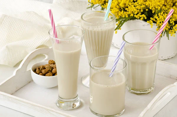 Tiger nut milk. Horchata de chufa. — Stock Photo, Image