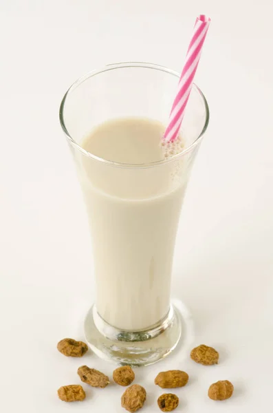 Tiger nut milk. Horchata de chufa. — Stock Photo, Image