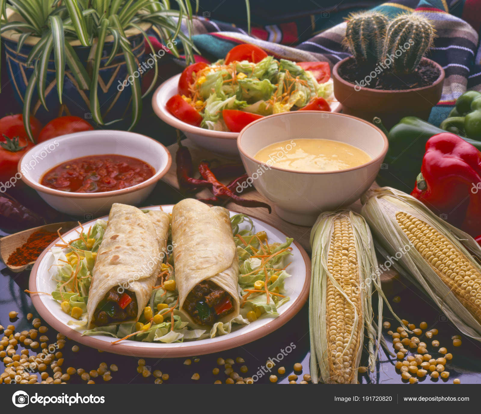 Tex-Mex-Essen. Burritos. — Stockfoto © pathastings #191720820 Tex-Mex-Essen. Burritos. — Stockfoto © pathastings #191720820