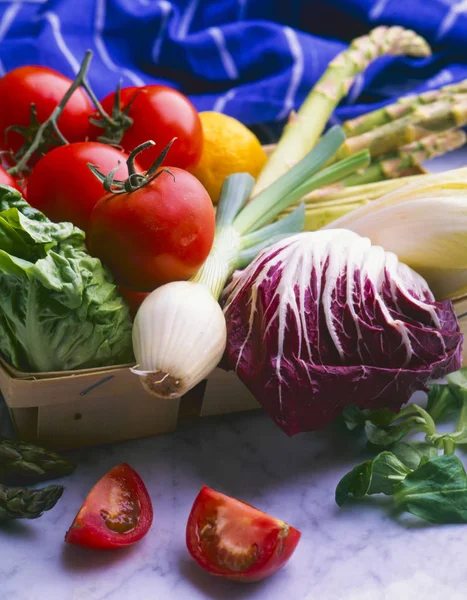 Gesunde Ernährung. Gemüsesorten. — Stockfoto