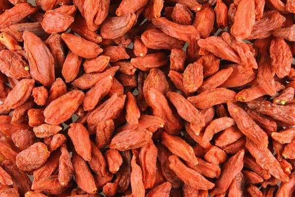 Dried goji berries closeup food background texture — Stock Photo, Image