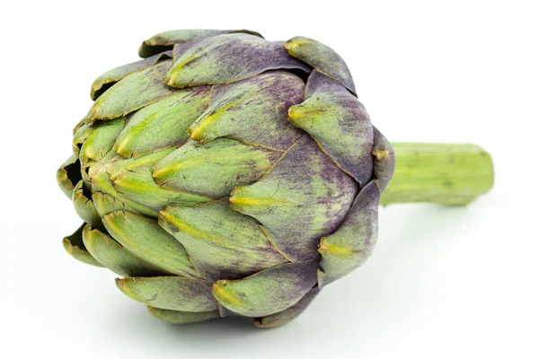 Fresh globe artichoke isolated on white copy space — Stock Photo, Image