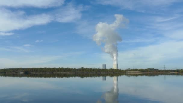 Електростанція Ліппендорф Ліппендорф Саксонія Німеччина — стокове відео