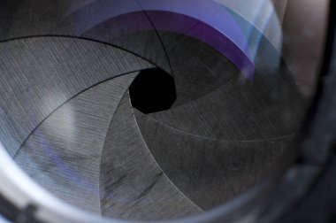Eski kamera lens yakın çekim