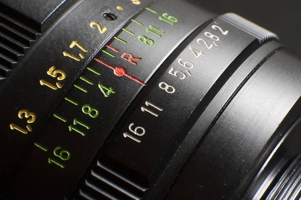 Eski kamera lens yakın çekim