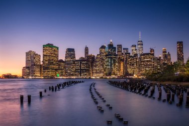 Gün batımında New York