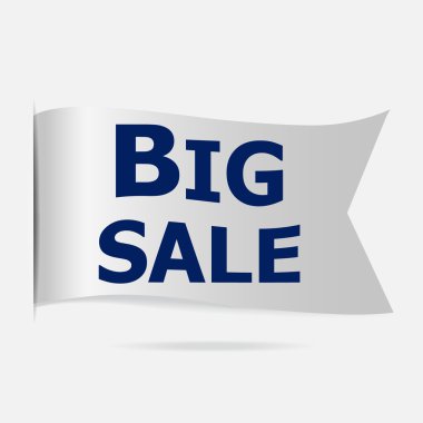 Büyük satış etiket, gümüş şerit rozeti