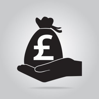 Çanta para el simgesi. Koruma, emniyet konsepti