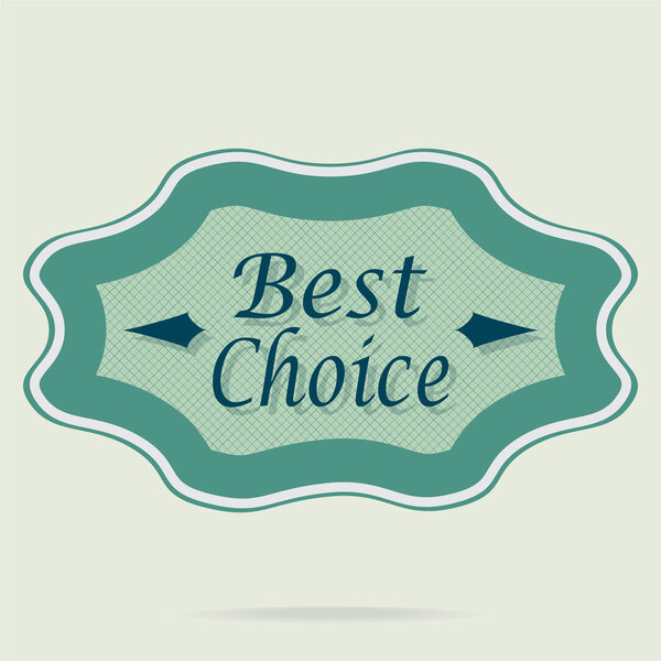 Badges, Best choice label, vector sale tag illustration
