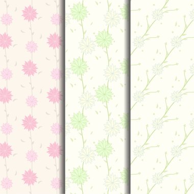 Dikişsiz desen çiçek arka plan