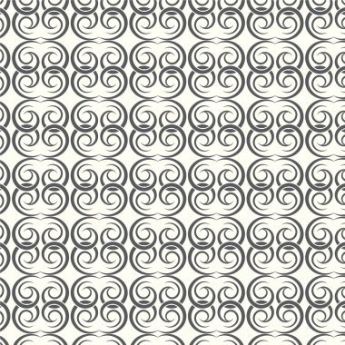 Dikişsiz desen çizgiler eğri vektör arka plan