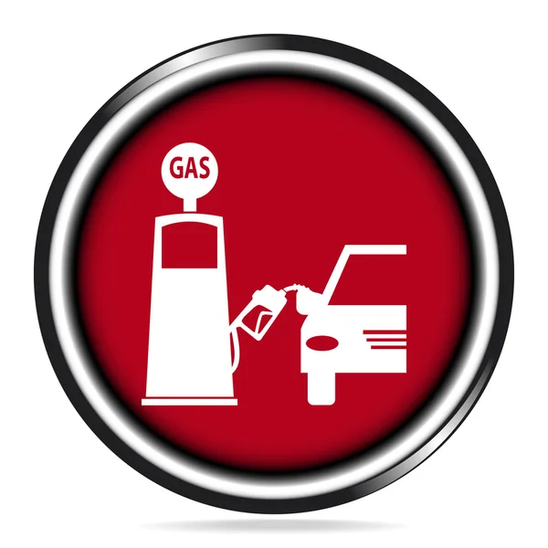 Gaz pompa sembol simge tasarlamak — Stok Vektör