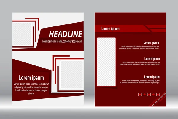 El ilanı tasarımı, broşür şablonu tasarlamak vektör arka plan. — Stok Vektör