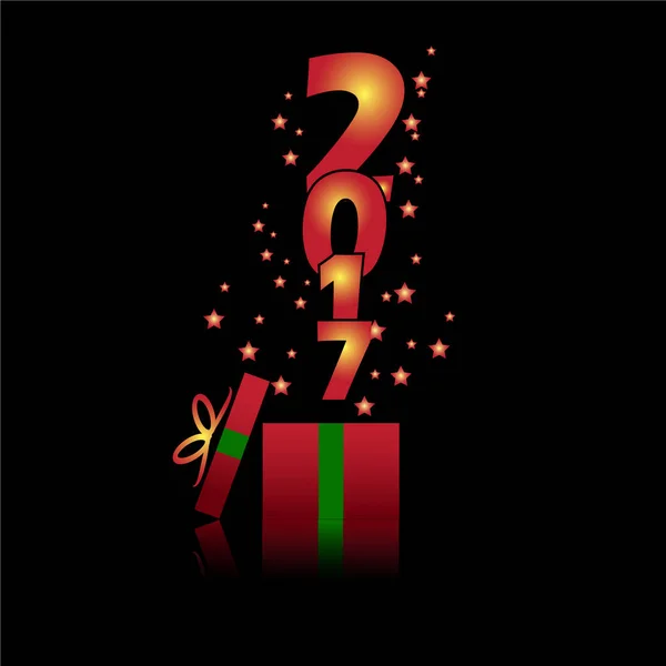 Veselé Vánoce a šťastný nový rok 2016 — Stockový vektor