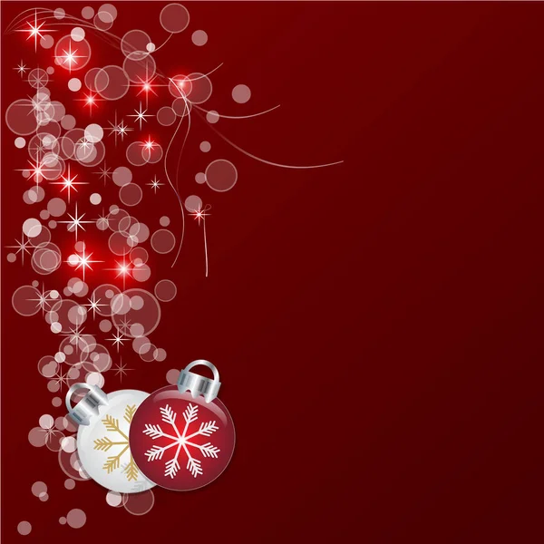 Abstract christmas red vector background — Stock Vector