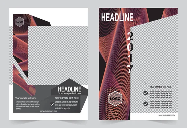 Brochure template, Flyer design — Stock Vector